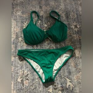 Emerald Green Women's Swimwear Set